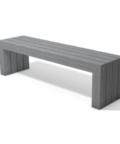 Calero Recycled Plastic Bench Grey