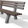 Algarve Bench Recycled Plastic + Aluminium