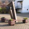 Iona Bench and Planter Recycled Plastic